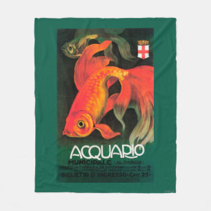 Aquarium & Municipal Park Promotional Poster Fleece Blanket