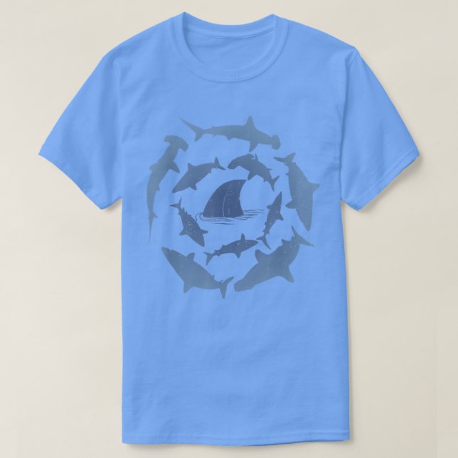 Aquarium Ocean Animals Predators Shark  T-Shirt (Design Front)