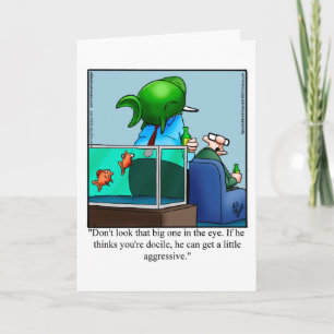Aquarium Owner’s Humour Blank Greeting Card