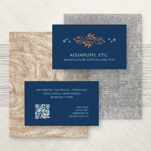 Aquarium Pond Fish Pet Store Business Card