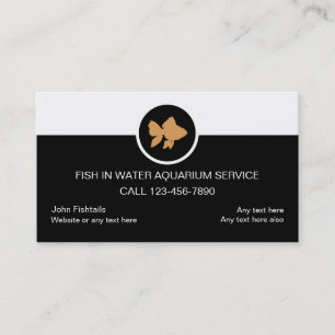 Aquarium Service Business Cards