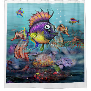 Aquarium Shower Curtain