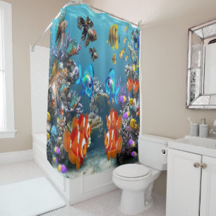 Aquarium Shower Curtain