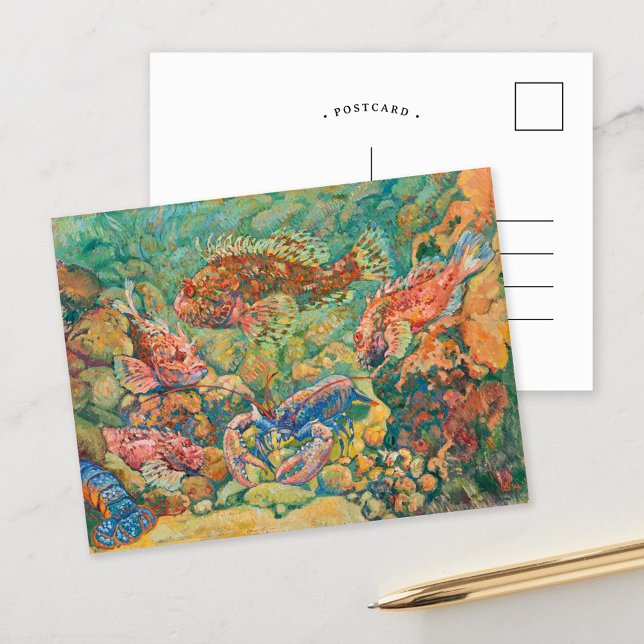 Aquarium | Theo van Rysselberghe Postcard (Creator Uploaded)