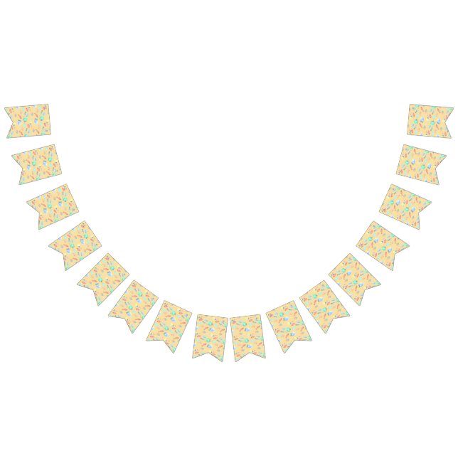 Aquarium - water colour fish pattern - yellow bunting  (All)