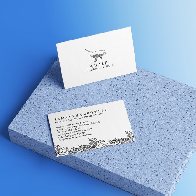 Aquarium Whale Business Card (Aquarium Whale Business Card)