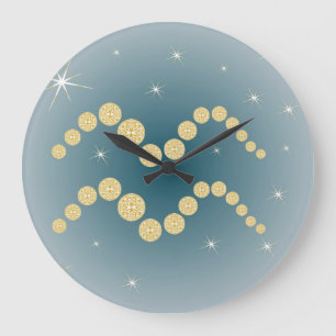 Aquarius 21 January to 18 February Large Clock
