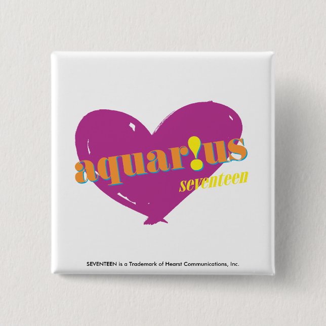 Aquarius 2 15 cm square badge (Front)