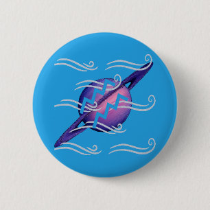 Aquarius 6 Cm Round Badge