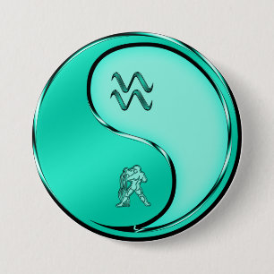 Aquarius 7.5 Cm Round Badge