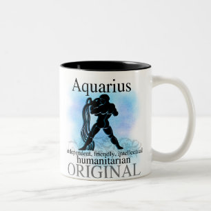 Aquarius About You Two-Tone Coffee Mug