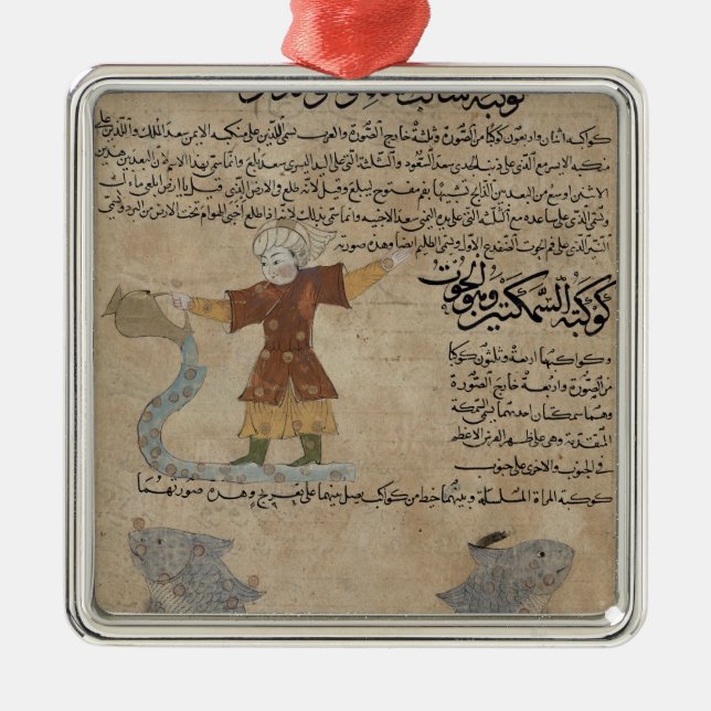 Aquarius and Pisces Metal Tree Decoration (Front)