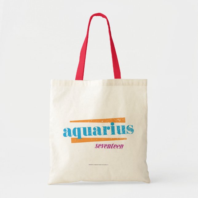 Aquarius Aqua Tote Bag (Front)