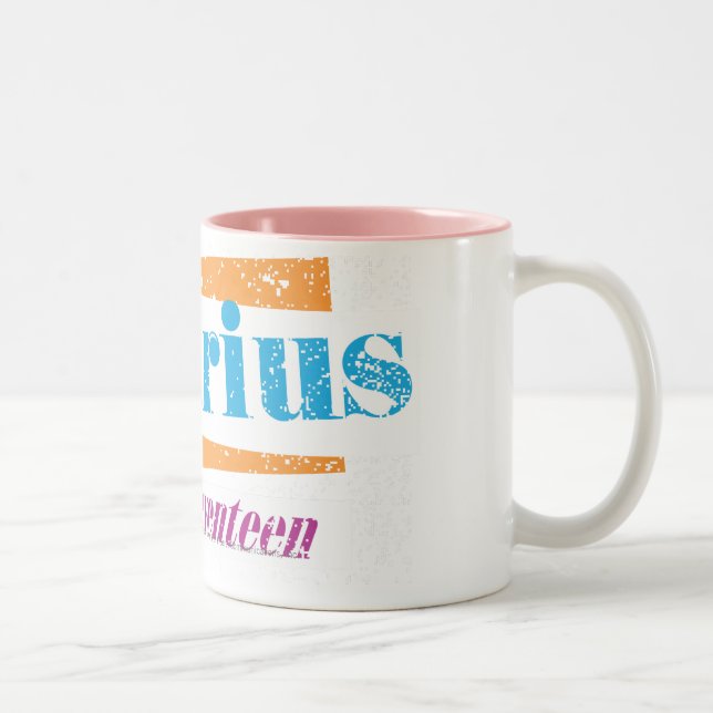 Aquarius Aqua Two-Tone Coffee Mug (Right)
