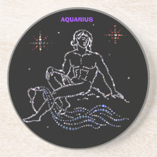 Aquarius Astrology Coaster