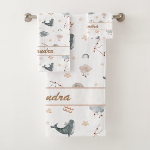 Aquarius Baby Cute & Soft for Little Water Bearers Bath Towel Set