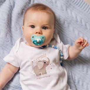 Aquarius Baby: "Water Bearer's Cosmic Cuteness" Baby Bodysuit