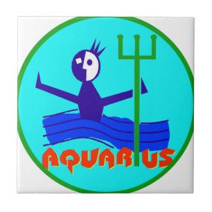Aquarius Badge Tile