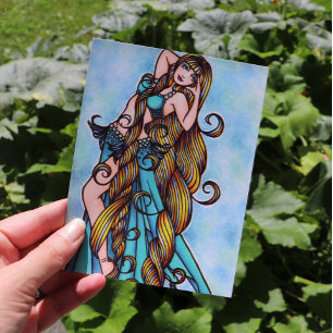 Aquarius Belly Dancer Postcard