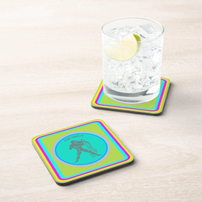 Aquarius Beverage Coaster (Right Side)