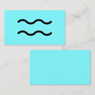 Aquarius business card