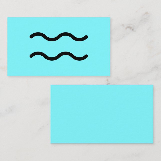 Aquarius  business card (Front/Back)