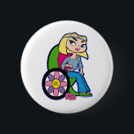 Aquarius Button<br><div class="desc">Show all of your cosmic friends your love for Zodiac Girls,  purchase this Aquarius button. Customise it to your style and colour of choice.</div>