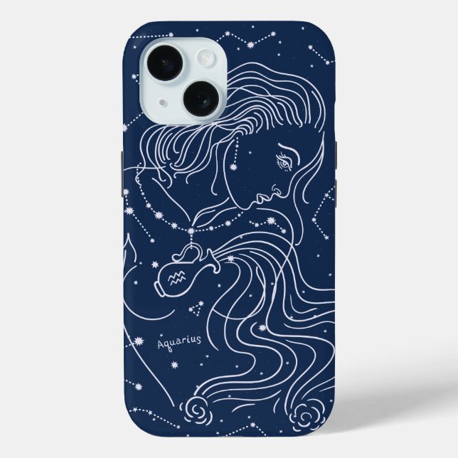 Aquarius Case-Mate iPhone Case (Back)