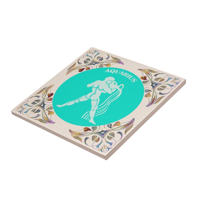 Aquarius Ceramic Tile (Side)