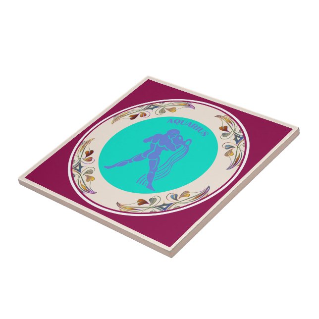 Aquarius Ceramic Tile (Side)