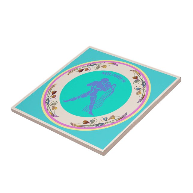 Aquarius Ceramic Tile (Side)