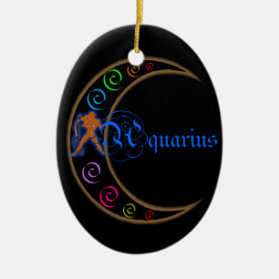 Aquarius Ceramic Tree Decoration