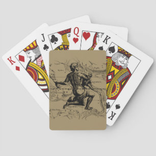 Aquarius Constellation Map by Hevelius Playing Cards