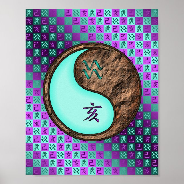 Aquarius & Earth Boar Poster (Front)