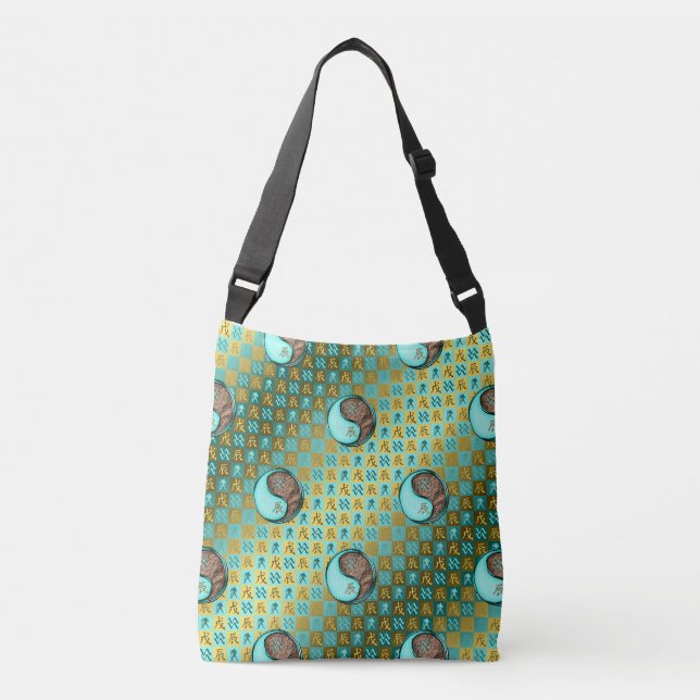 Aquarius & Earth Dragon Crossbody Bag (Front)