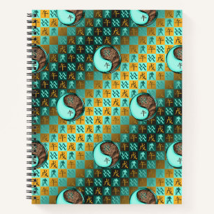 Aquarius & Earth Horse Notebook