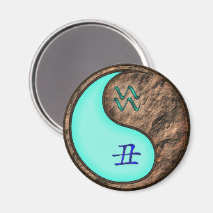 Aquarius & Earth Ox Magnet