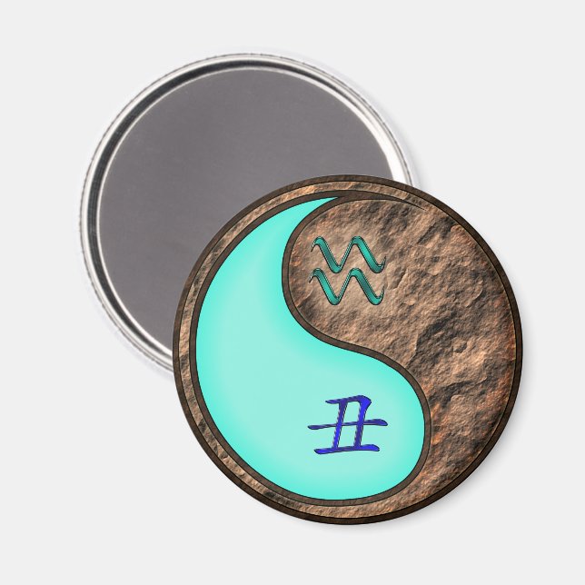 Aquarius & Earth Ox Magnet (Front/Back)