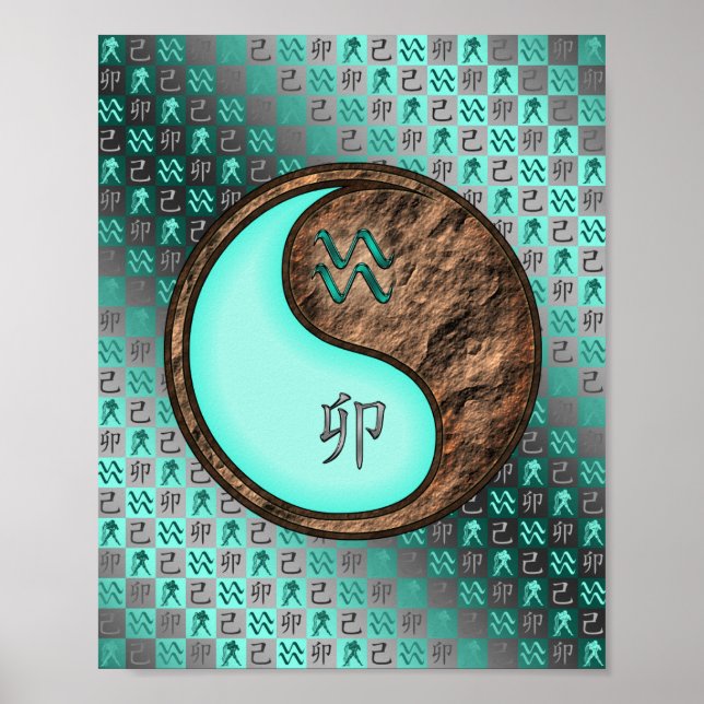 Aquarius & Earth Rabbit Poster (Front)