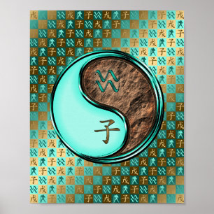 Aquarius & Earth Rat Poster