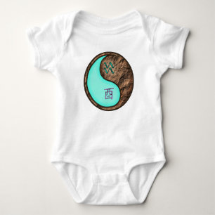 Aquarius & Earth Rooster Baby Bodysuit