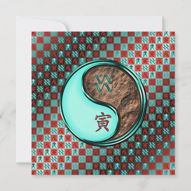 Aquarius & Earth Tiger Card (Front)