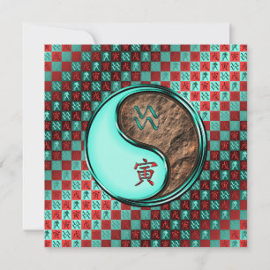 Aquarius & Earth Tiger Card