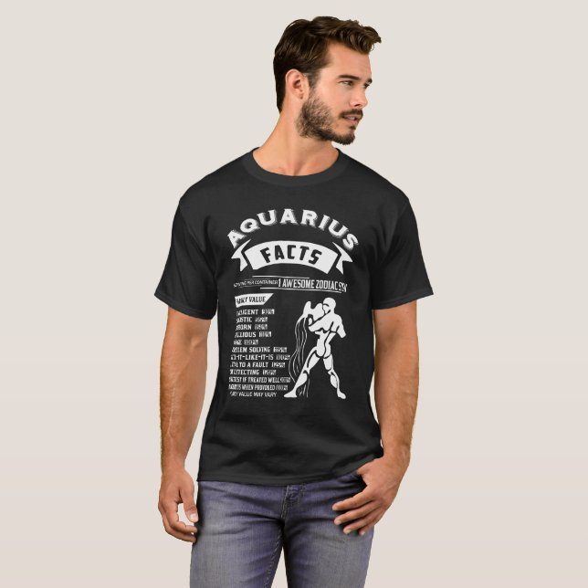 Aquarius Facts T-Shirt (Front Full)