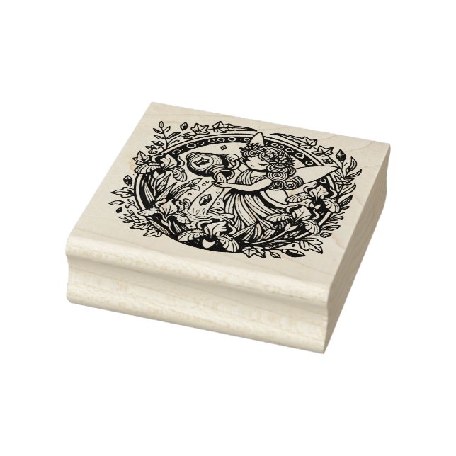 Aquarius Fairy                                     Rubber Stamp (Stamp)