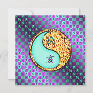 Aquarius & Fire Boar Card