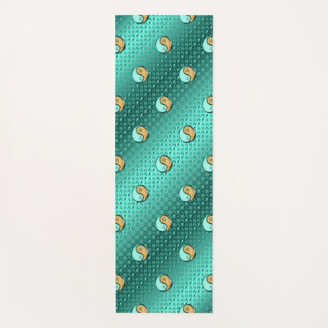 Aquarius & Fire Dog Yoga Mat (Front)