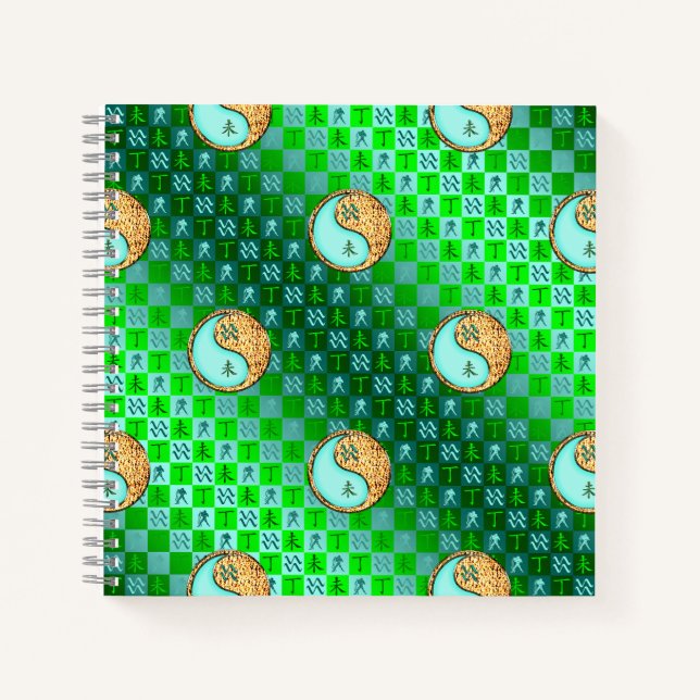 Aquarius & Fire Goat Notebook (Front)