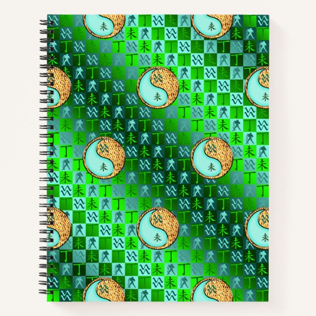 Aquarius & Fire Goat Notebook (Front)