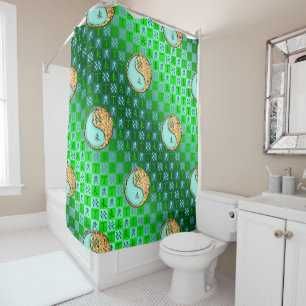 Aquarius & Fire Goat Shower Curtain